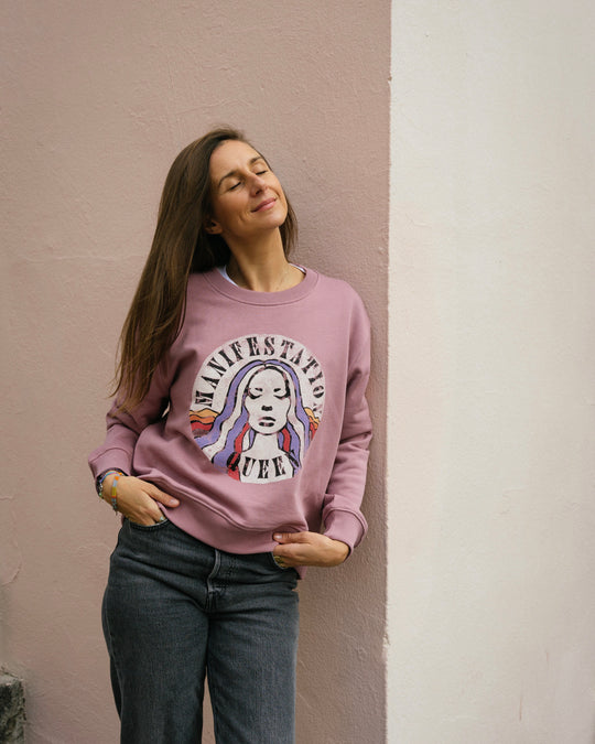 Manifestation Queen Sweatshirt - Rosa