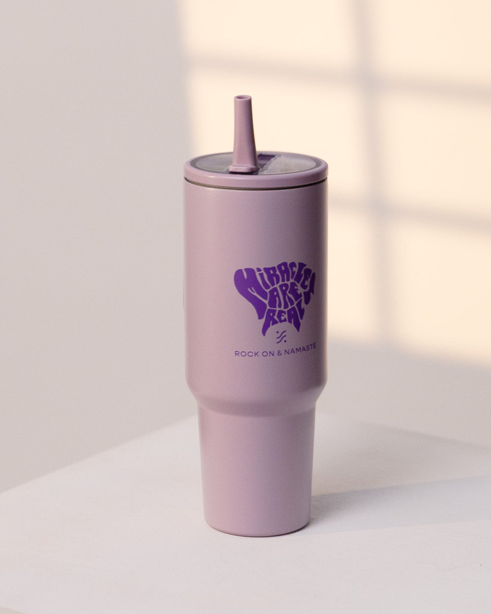 Miracles Are Real Tumbler - Lila