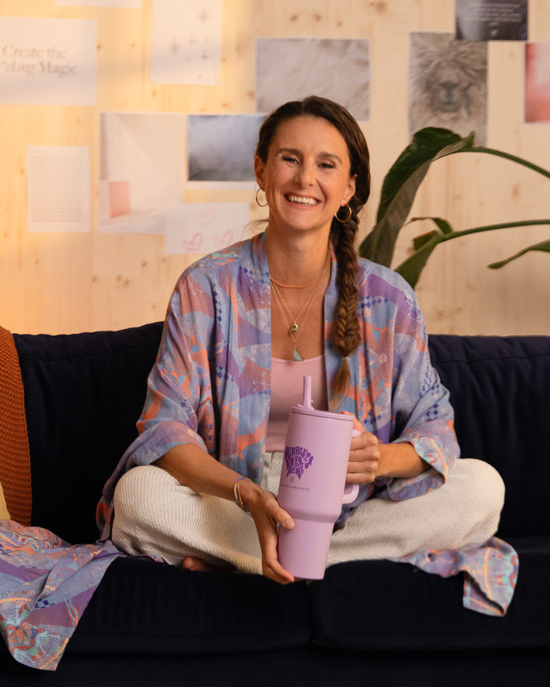 Miracles Are Real Tumbler - Lila