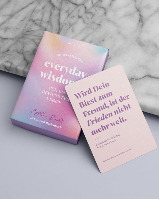 Kartenset: Everyday Wisdoms – 48 Weisheiten für ein bewusstes Leben (by Esther Seibt)