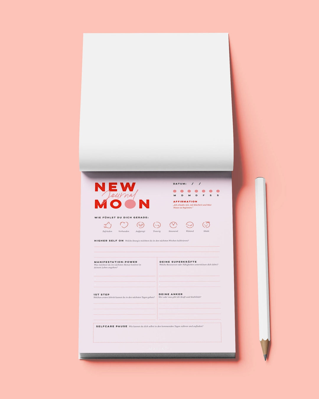 Spiritual Moon-Notepad "Moon & Me"