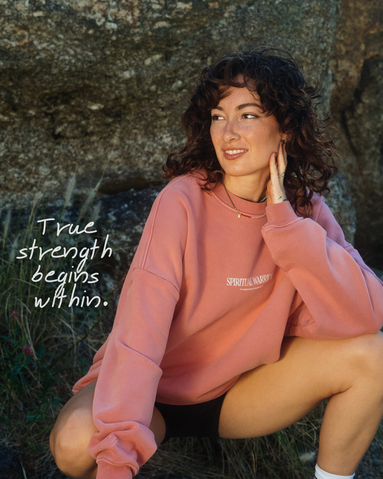 Spiritual Warrior Sweatshirt UNISEX - Rosewood