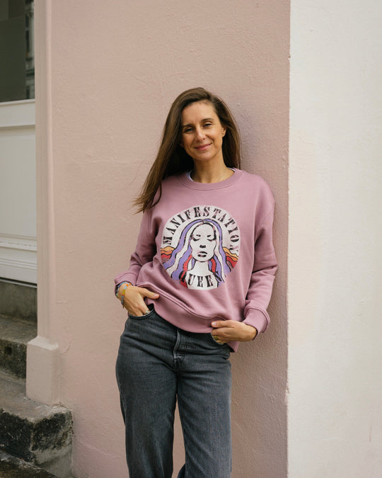 Manifestation Queen Sweatshirt - Rosa