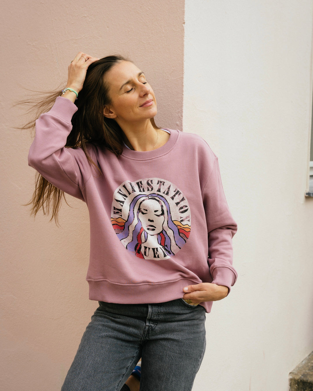 Manifestation Queen Sweatshirt - Rosa