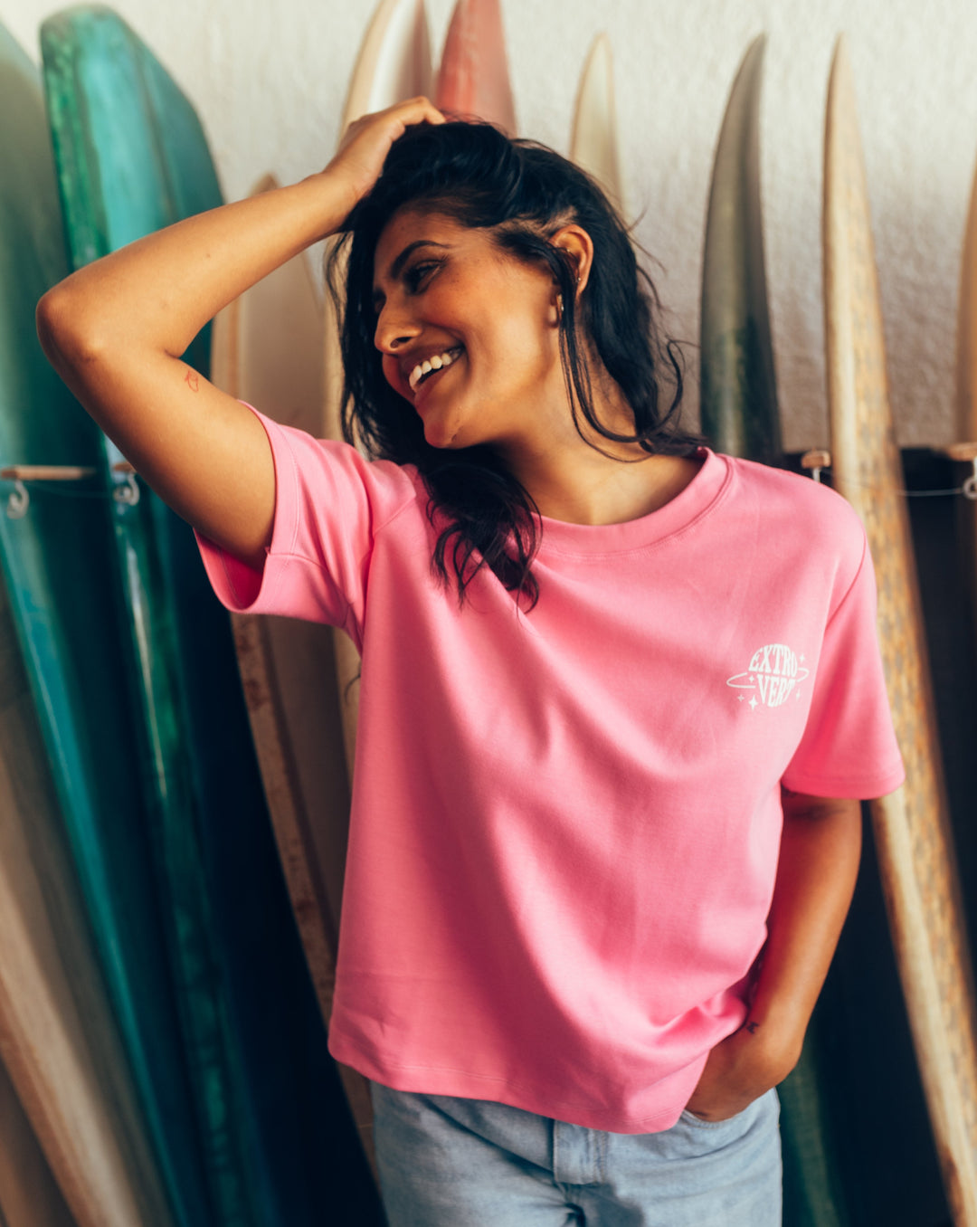 Extrovert T-Shirt pink