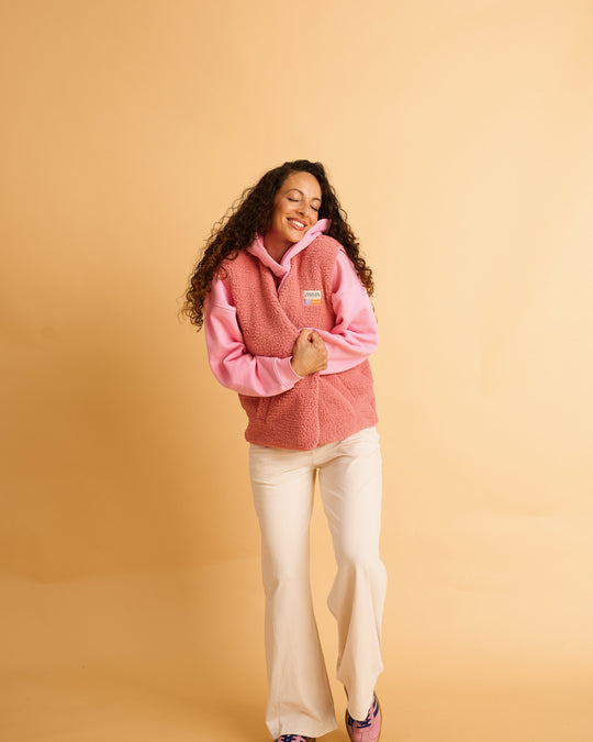 Teddyweste RONA - Rosewood