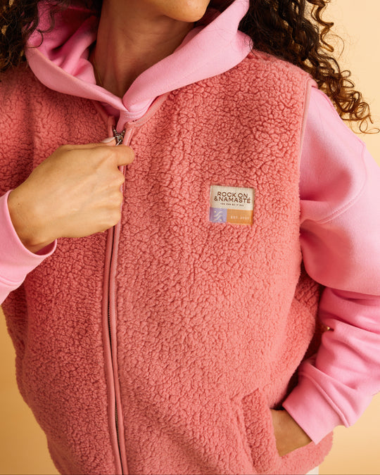 Teddyweste RONA - Rosewood