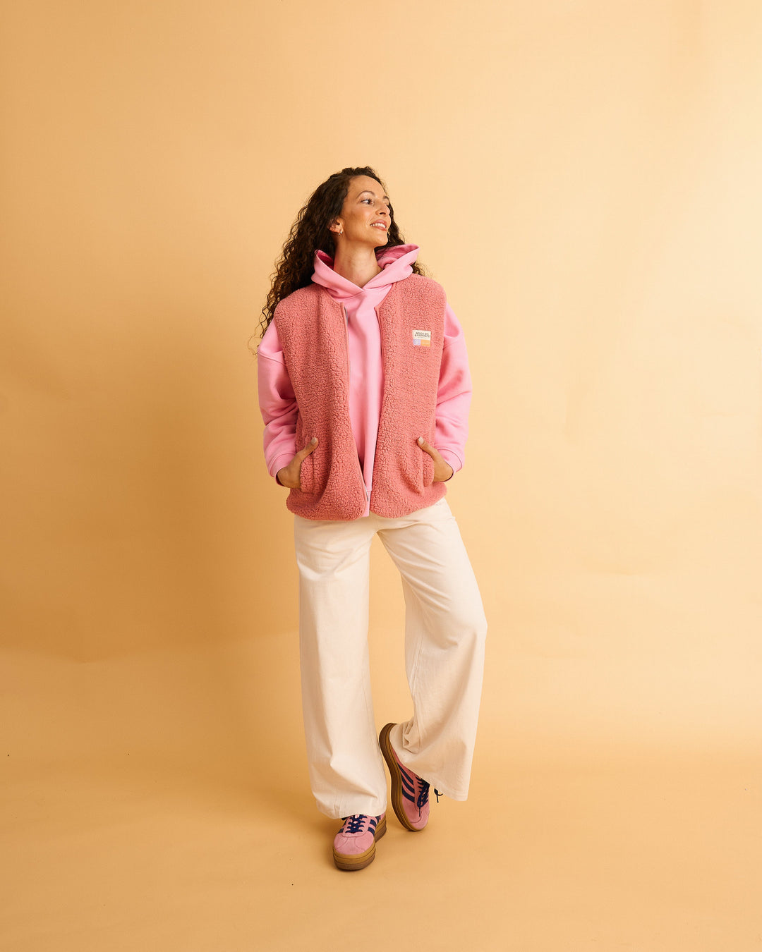 Teddyweste RONA - Rosewood