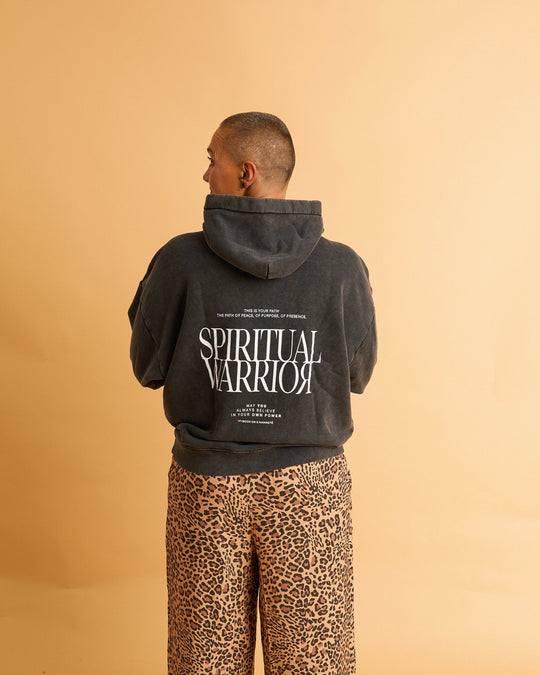 Spiritual Warrior Hooded Sweatshirt New UNISEX - Grau