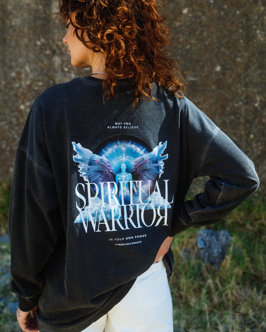 Spiritual Warrior Bigshirt - Grau