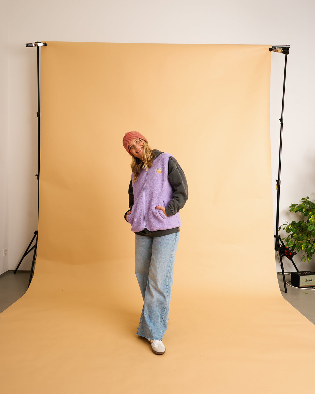 Teddyweste RONA - Lilac