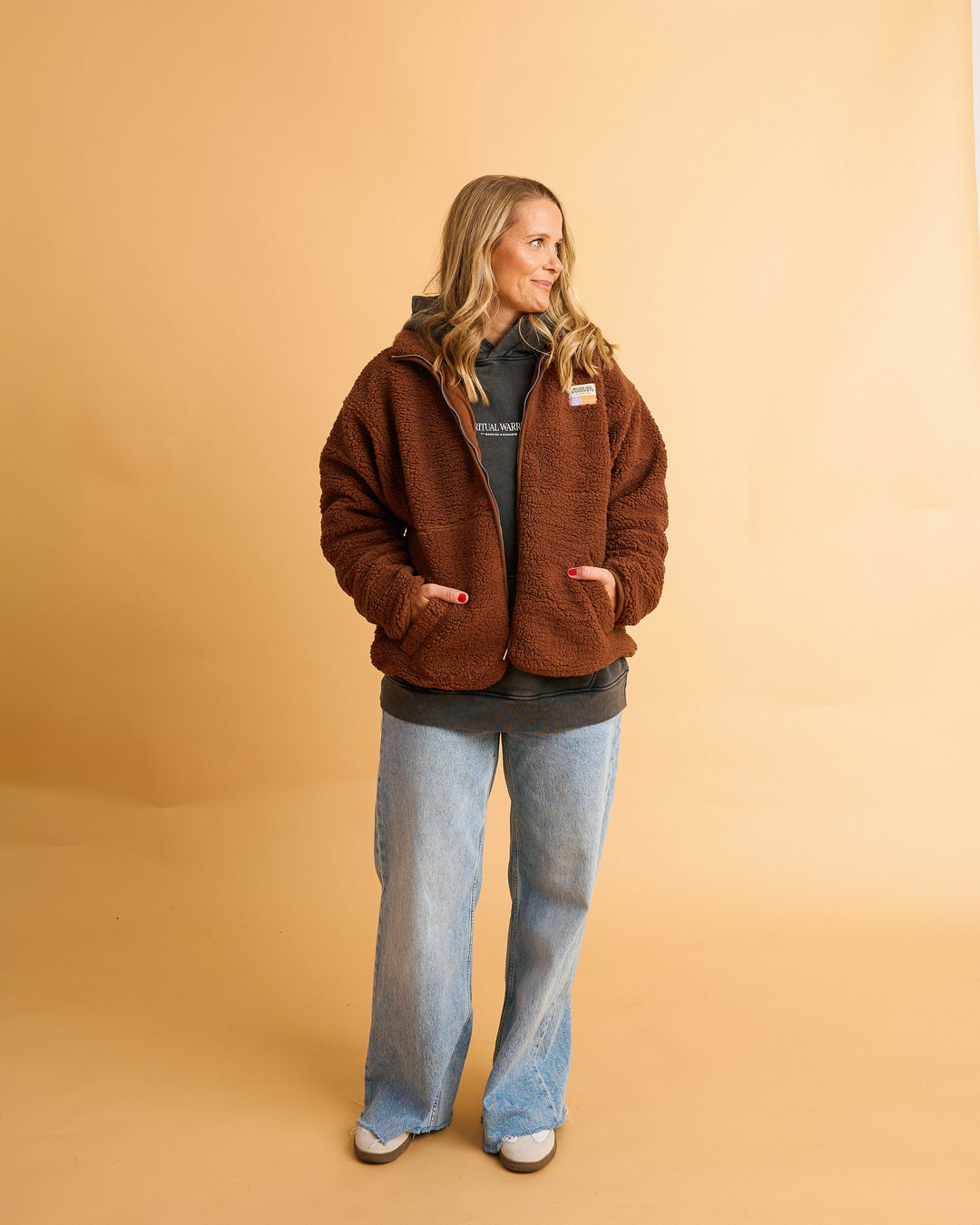 Teddyjacke RONA - Braun