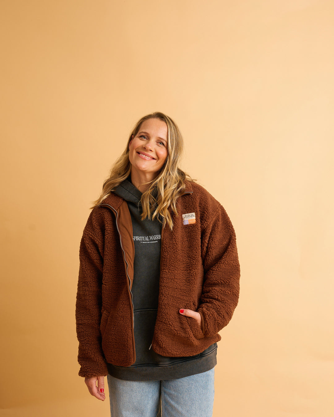 Teddyjacke RONA - Braun