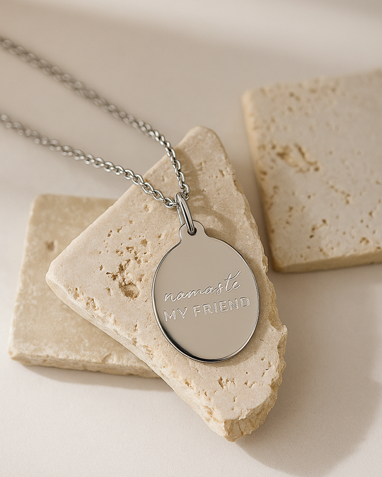 NAMASTÈ MY FRIEND Kette - Silver x heyfleurchen
