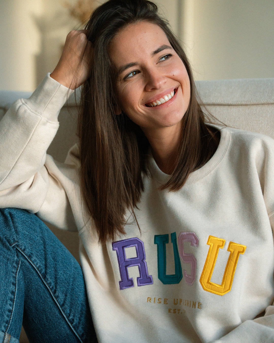 RUSU Sweatshirt - Beige