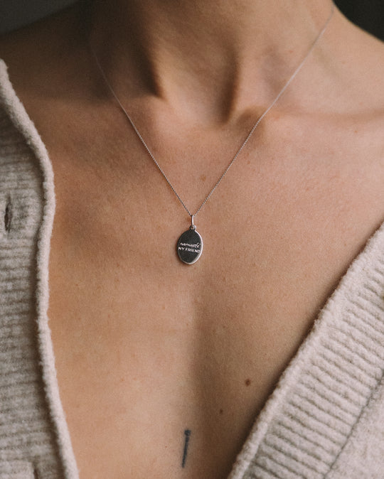 NAMASTÈ MY FRIEND Kette - Silver x heyfleurchen