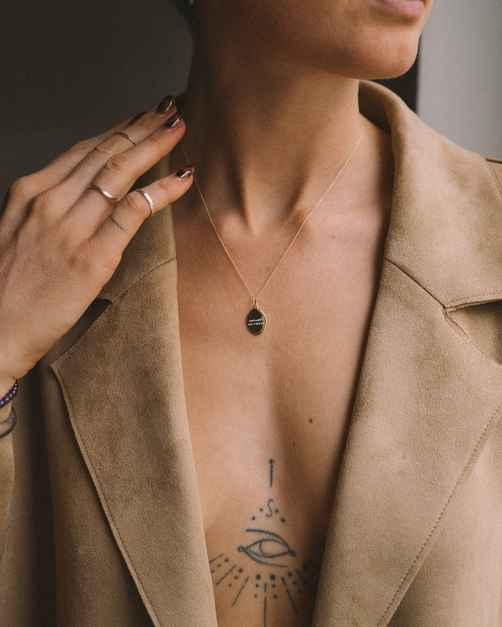 NAMASTÈ MY FRIEND Kette - Gold x heyfleurchen