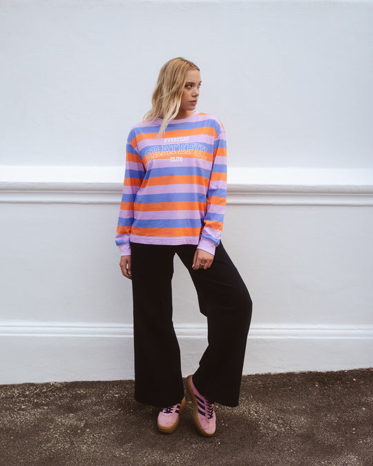 Grateful Longsleeve - Orange/Blau/Rosa