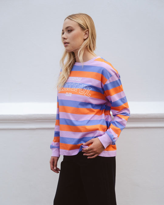 Grateful Longsleeve - Orange/Blau/Rosa