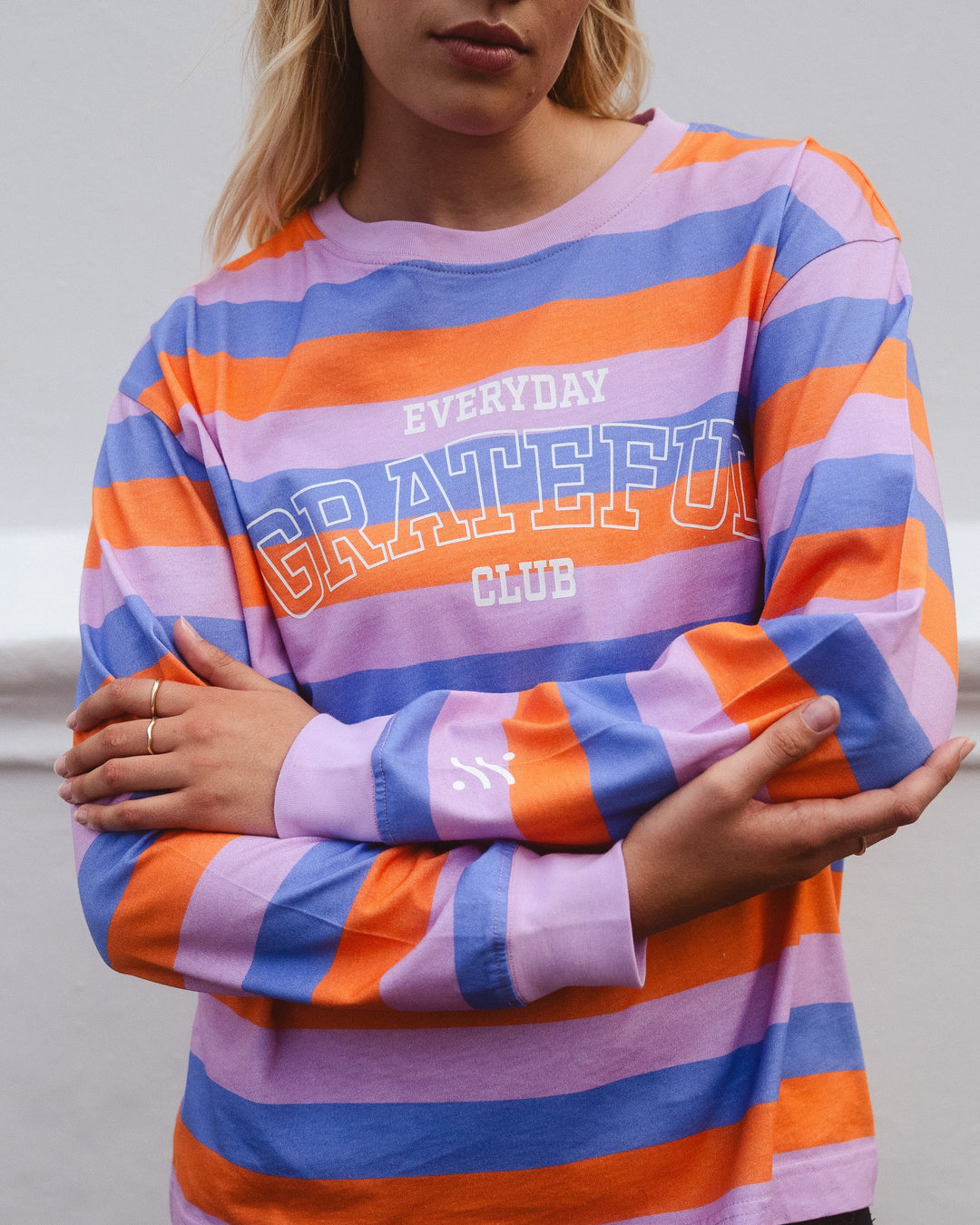 Grateful Longsleeve - Orange/Blau/Rosa