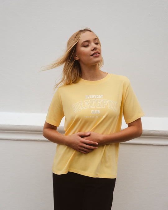 Grateful T-Shirt - Gelb