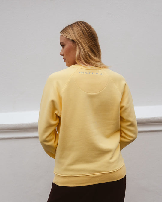 Rock on and Namasté Sweatshirt - Gelb