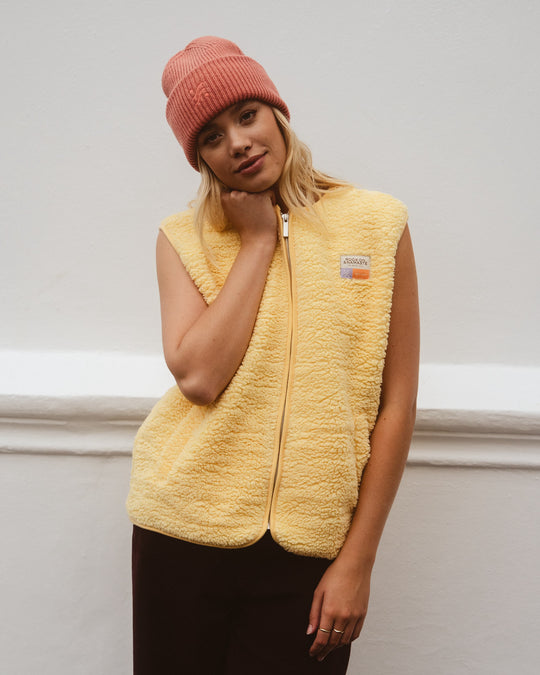 Teddyweste RONA - Gelb