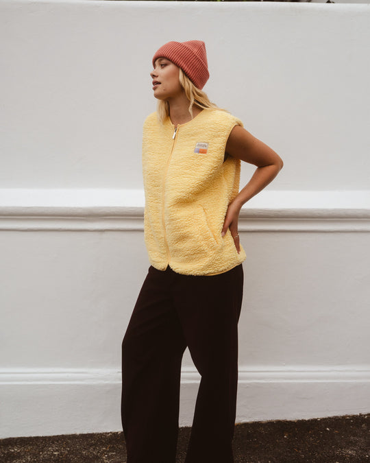 Teddyweste RONA - Gelb