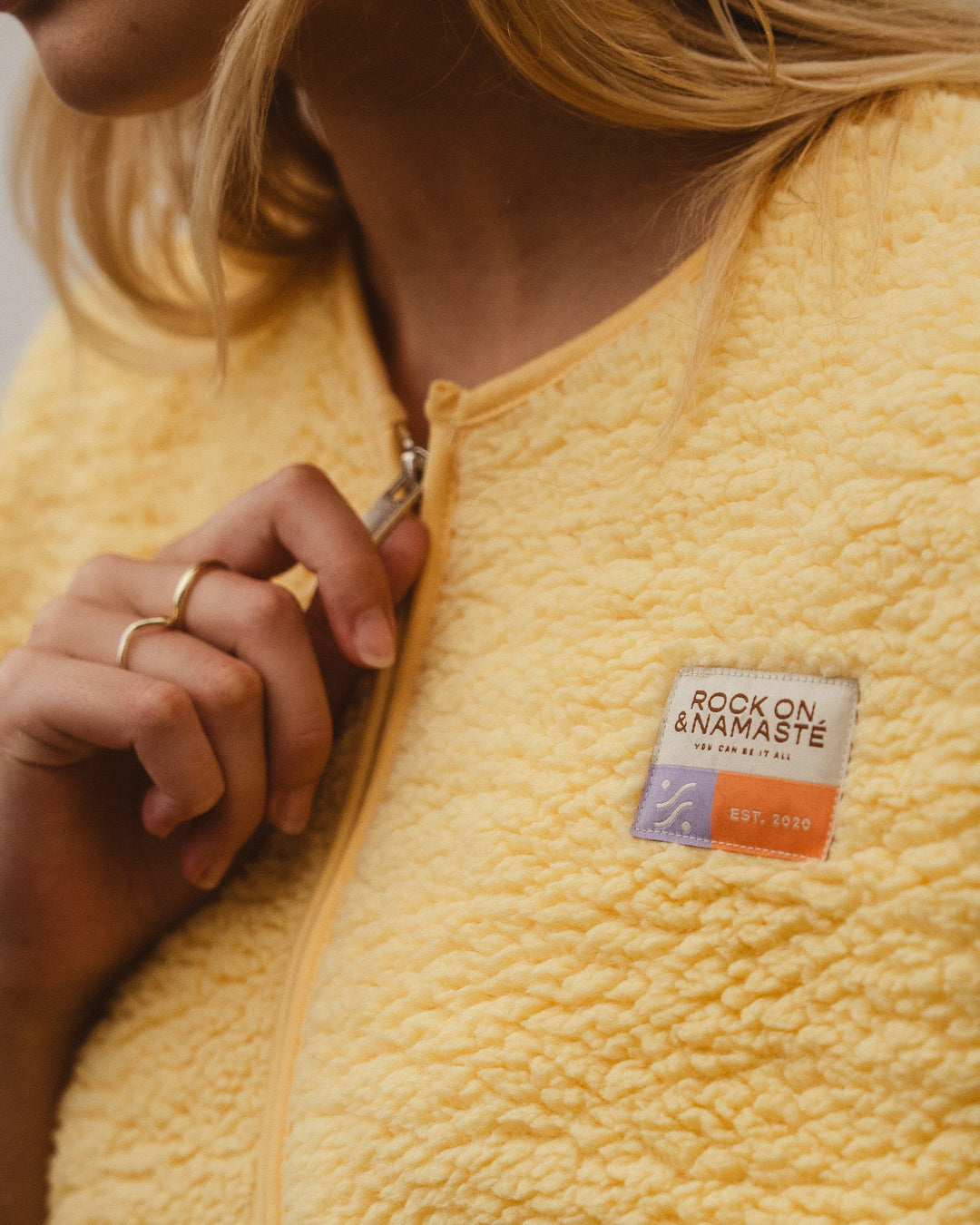 Teddyweste RONA - Gelb