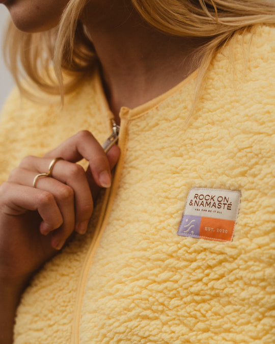 Teddyweste RONA - Gelb