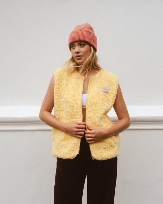 Teddyweste RONA - Gelb