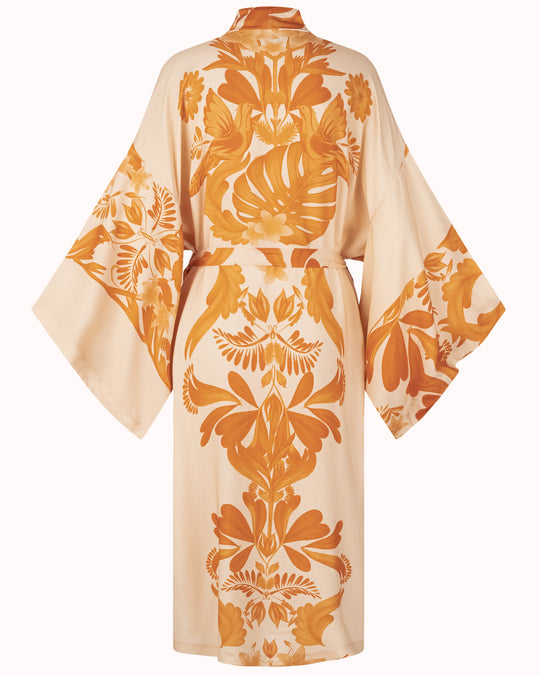 Kimono Peace Flower Gold
