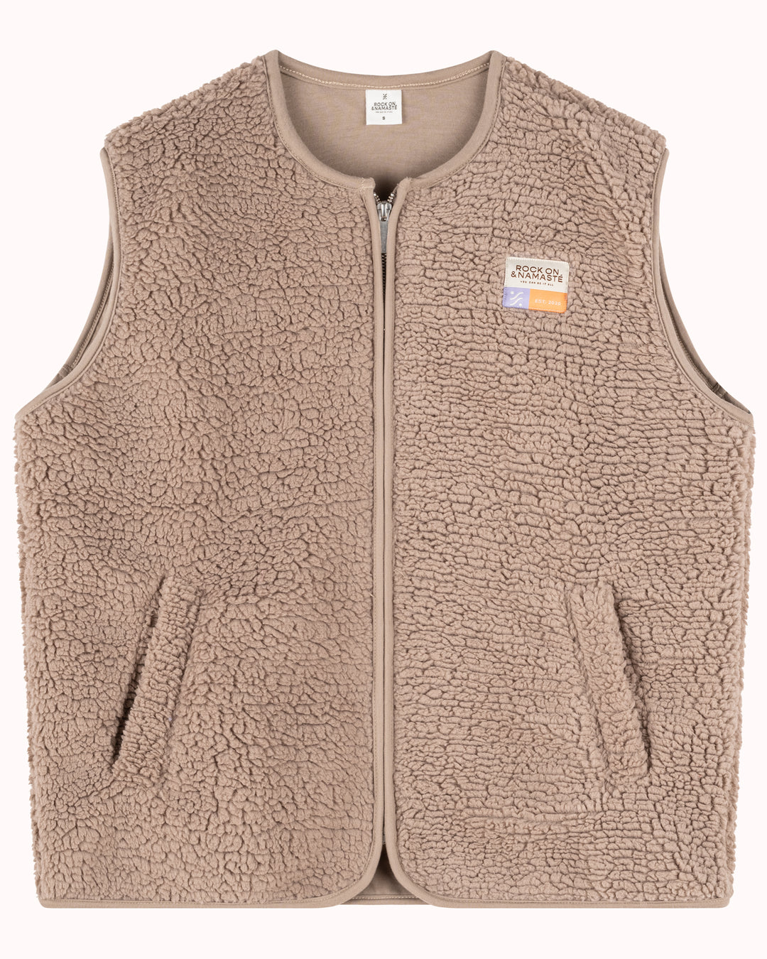 Teddyweste RONA - Beige / Taupe