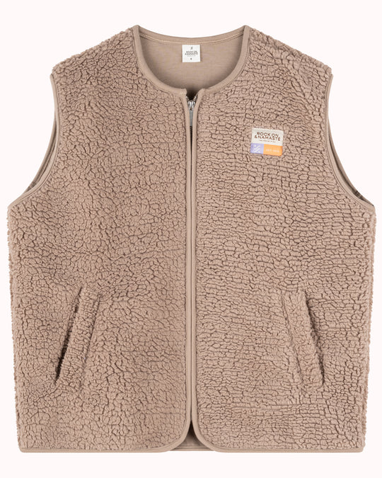 Teddyweste RONA - Beige / Taupe