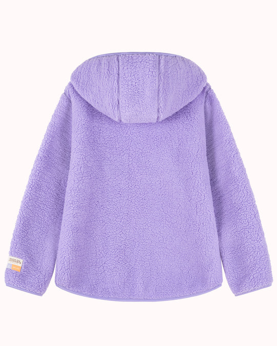 Teddy Zip Hoodie - Lilac