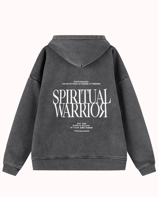 Spiritual Warrior Hooded Sweatshirt New UNISEX - Grau