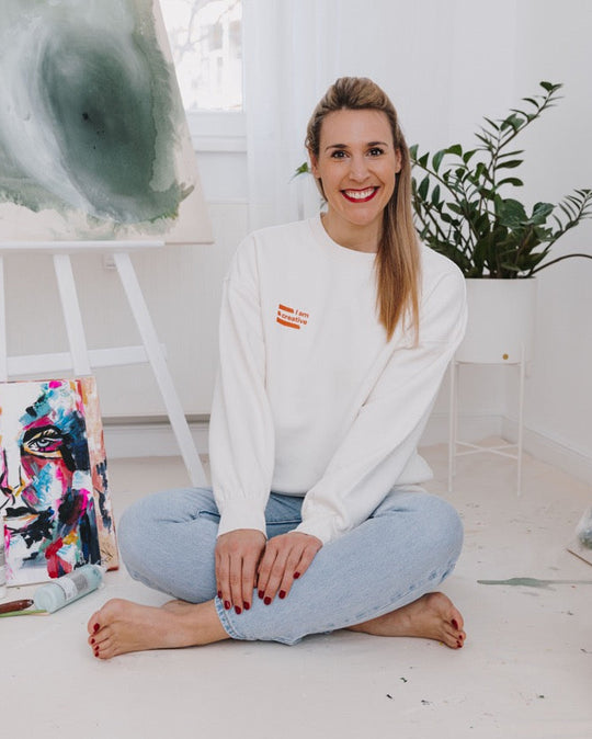 I am creative Sweatshirt - Weiß