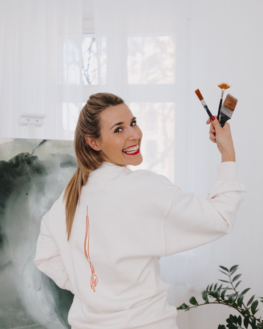 I am creative Sweatshirt - Weiß