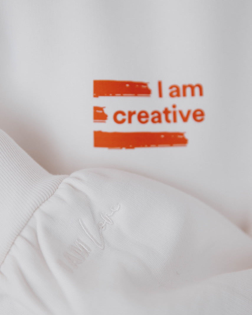 I am creative Sweatshirt - Weiß