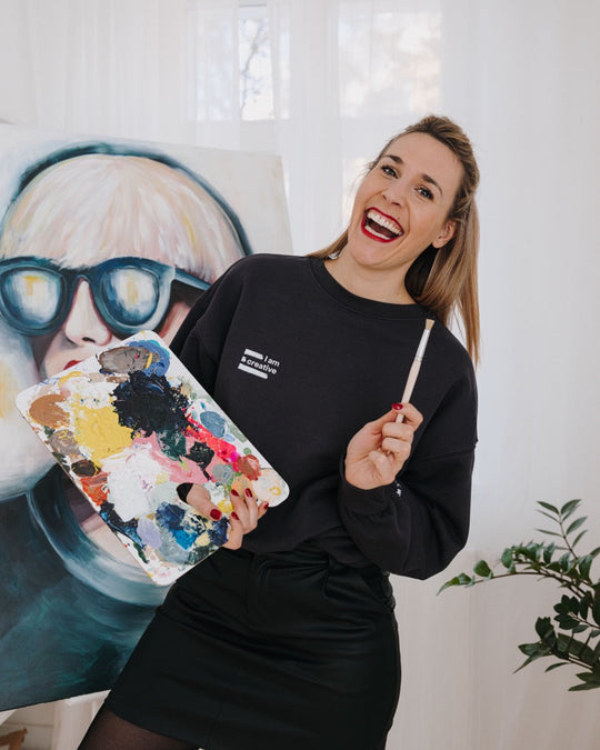 I am creative Sweatshirt - Grau