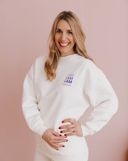 I AM CREATIVE Sweatshirt - Weiß