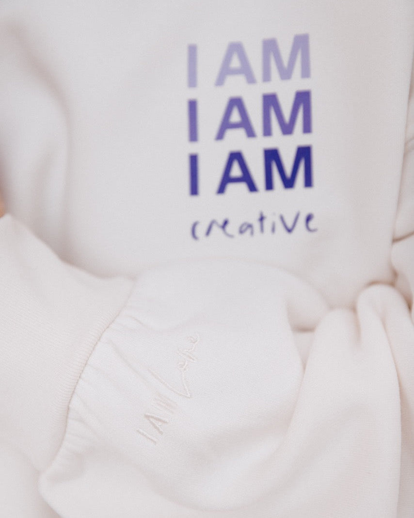 I AM CREATIVE Sweatshirt - Weiß