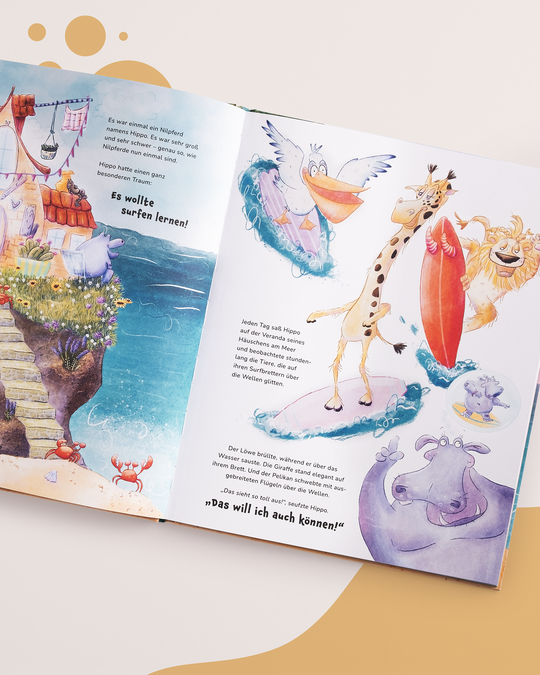 Laura Malina Seiler: Hippo lernt surfen