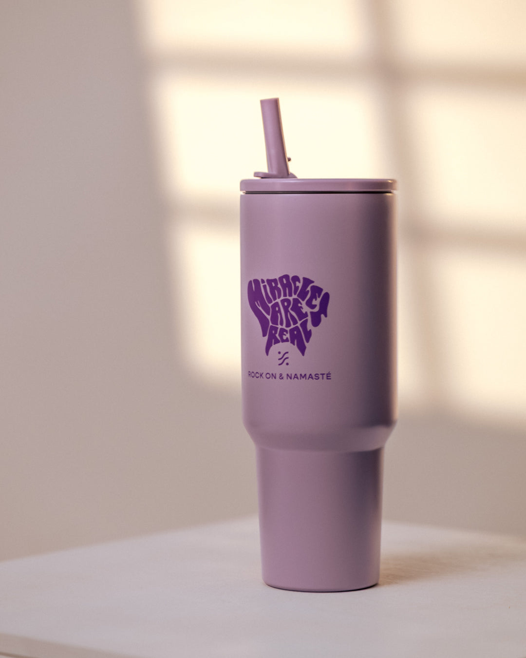 Miracles Are Real Tumbler - Lila