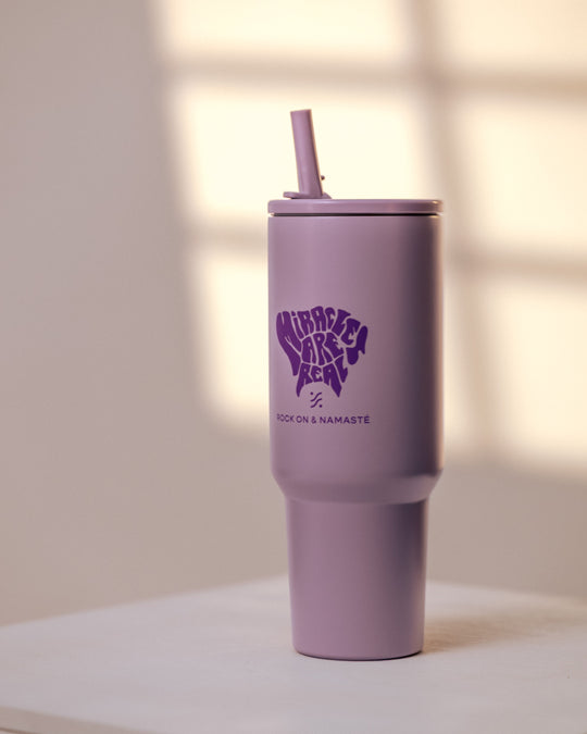 Miracles Are Real Tumbler - Lila