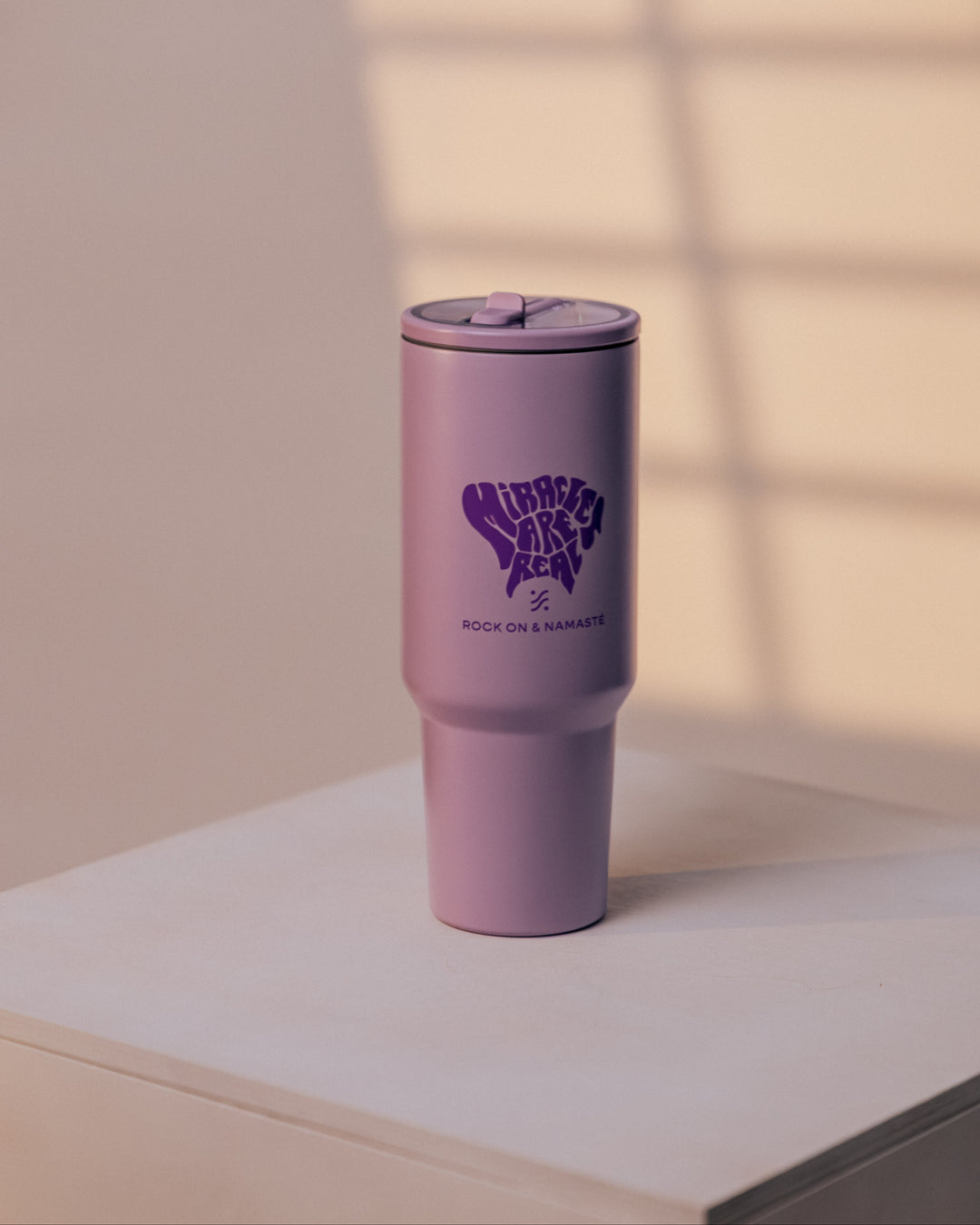 Miracles Are Real Tumbler - Lila