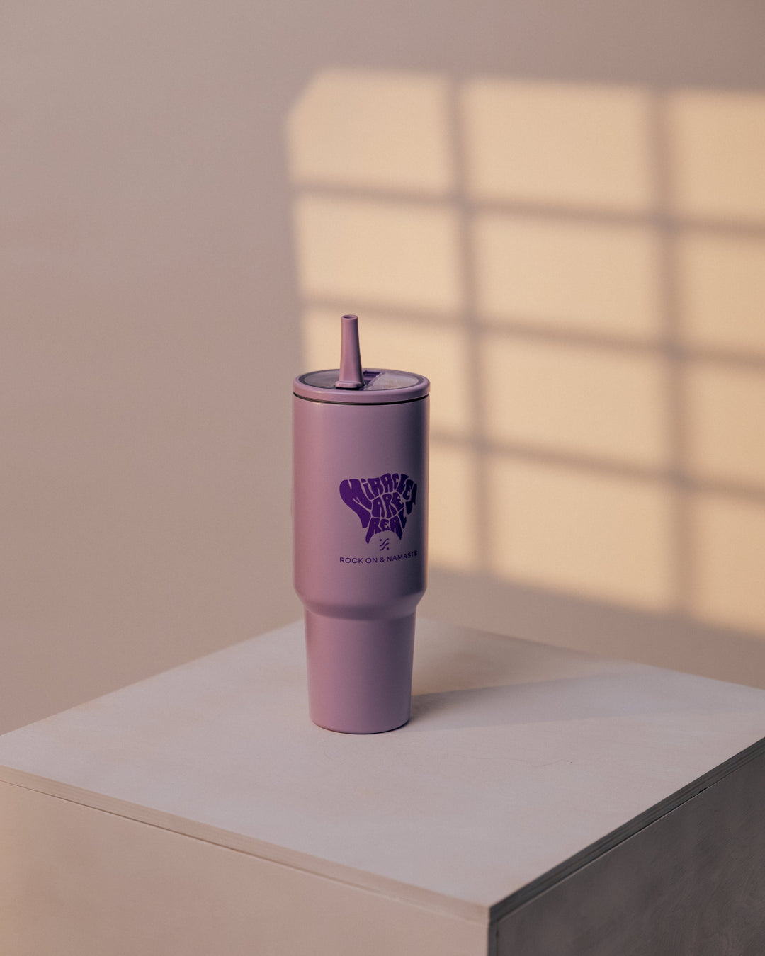 Miracles Are Real Tumbler - Lila