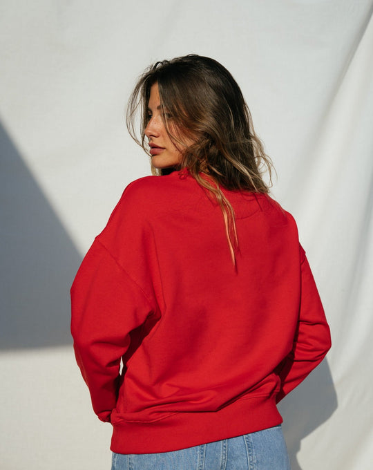 Chakra Sweater (berry red)