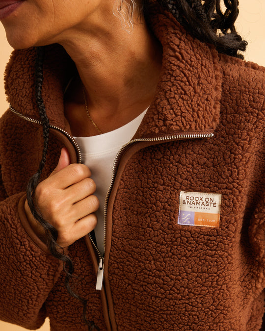 Teddyjacke RONA - Braun