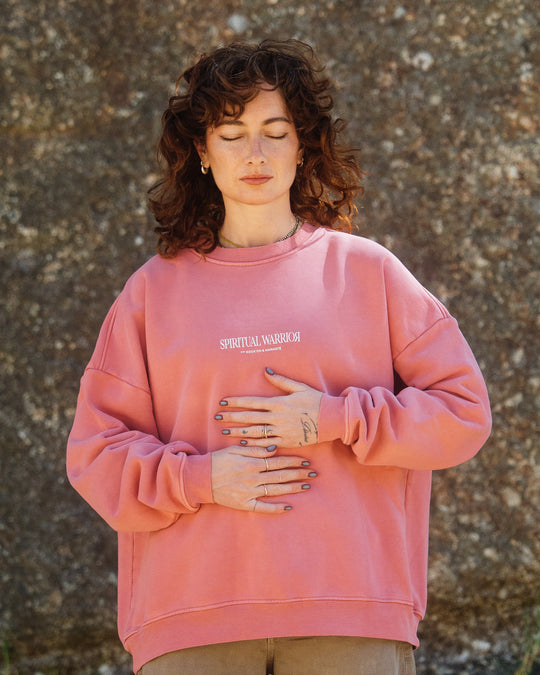 Spiritual Warrior Sweatshirt UNISEX - Rosewood